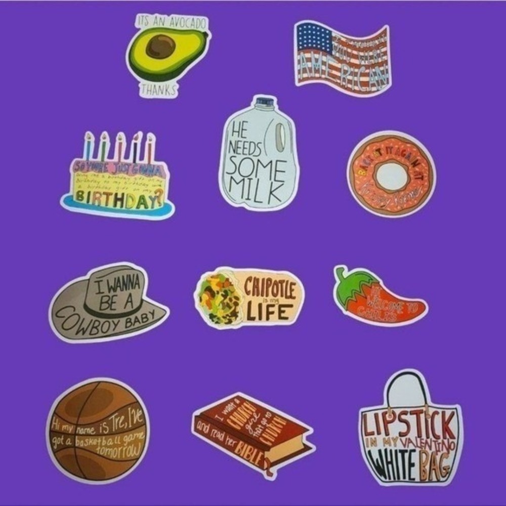 11pc Iconic Viral Meme Vine Quote Sticker Set Multi OS